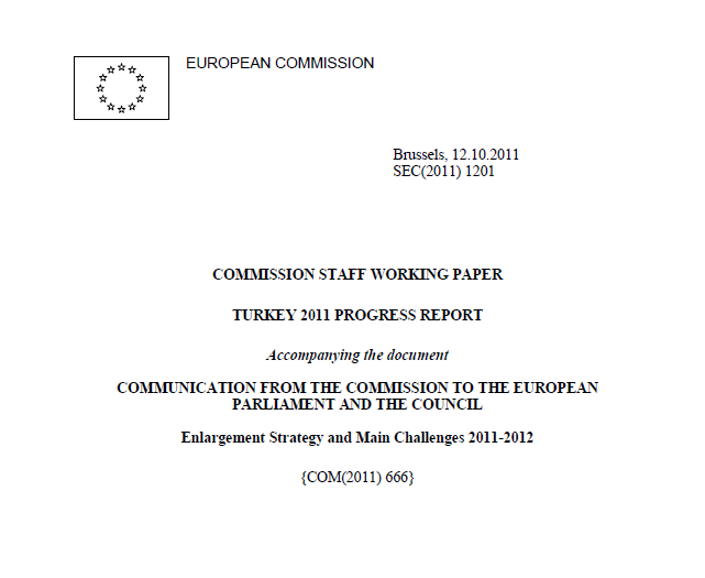 2011 EU official Progress Report on Turkey