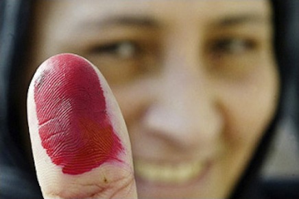 One pleased Egyptian voter.